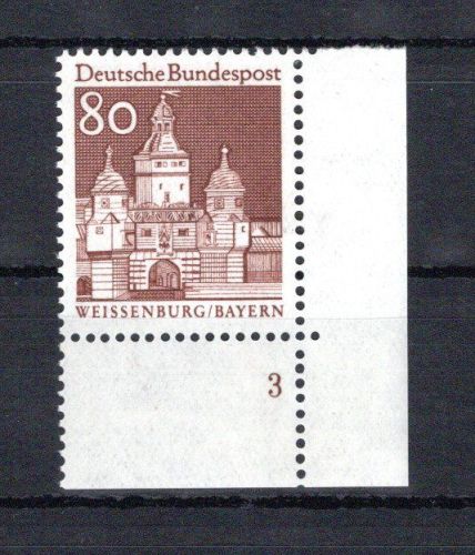 Bund Eckrand ur MiNr. 498 postfrisch Formnummer 3, ungefaltet