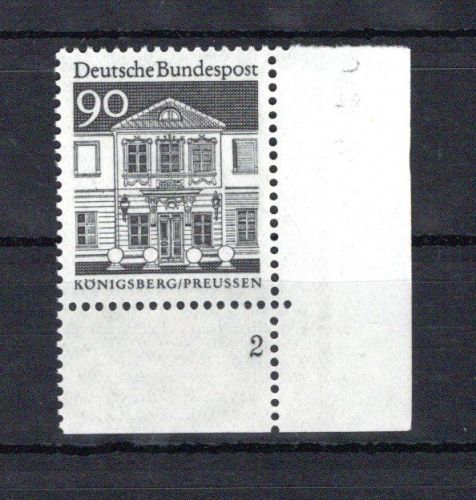 Bund Eckrand ur MiNr. 499 postfrisch Formnummer 2, ungefaltet