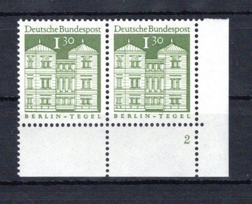 Bund waag. Paar Eckrand ur MiNr. 502 postfrisch Formnummer 2, ungefaltet