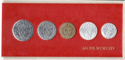 Vatikan 1975 KMS 5 - 100 Lire im Folder