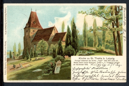 AK Leipzig 1900 Kirche zu St. Thekla