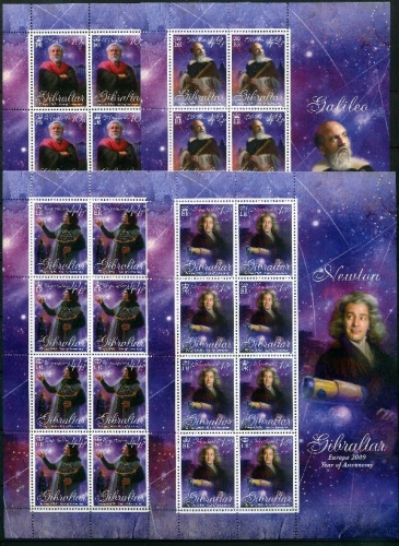 Gibraltar Kleinbogensatz 2009 MiNr. 1333-1336 Astronomie postfrisch Cept