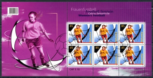 Schweiz Kleinbogen MiNr. 1997 Ersttagssonderstempel Fußball