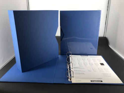 Leuchtturm Grande Pur Ringbinder/ Kassette Blau 2 Stück (OVP 75,98) Neu