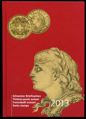 Schweiz offizielles Jahrbuch der PTT 2013 postfrisch