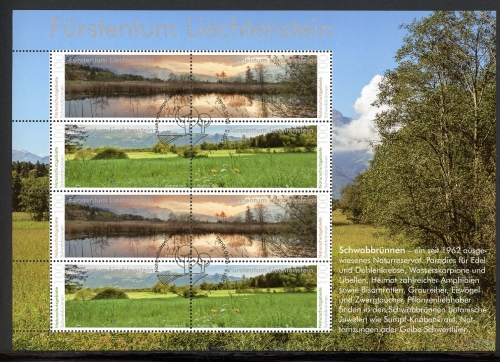 Liechtenstein Kleinbogen MiNr. 1761-64 Ersttagssonderstempel Naturschutz