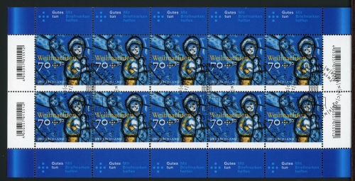 Bund Zehnerbogen MiNr. 3418 Ersttagssonderstempel Bonn