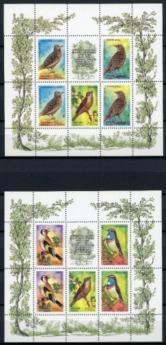 Russland Kleinbogen-Satz MiNr. 440-444 postfrisch Vögel