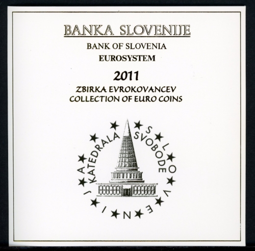 Slowenien Kursmünzensatz/ KMS 2011 Folder mit 2 + 3 Euro Sondermünze PP