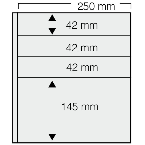 Safe Einsteckblätter Garant schwarz 7241 (10er Pack) neuwertig