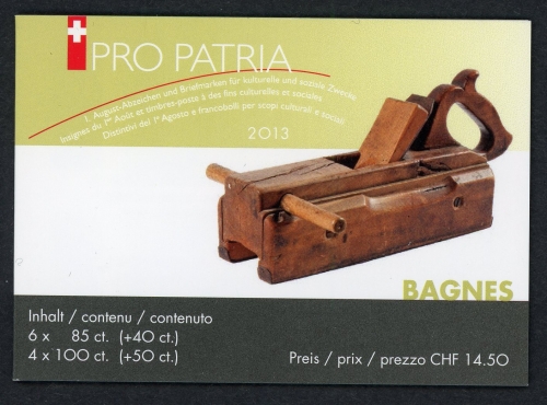 Schweiz Markenheftchen MiNr. 0-173 Ersttagssonderstempel Pro Patria 2013