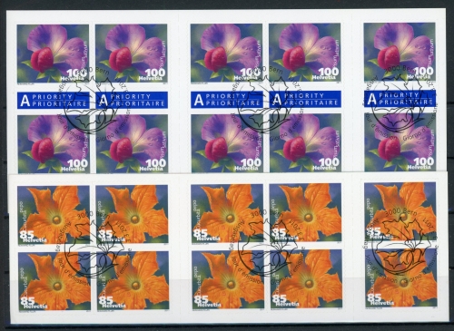 Schweiz Markenheftchen-Paar MiNr. 0-162 und 0-163 Ersttagssonderstempel