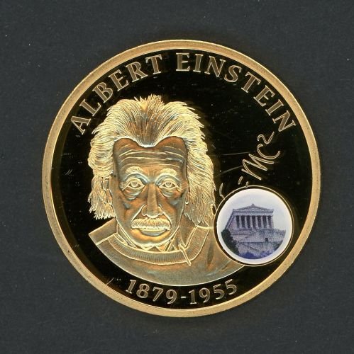 Medaille "Albert Einstein" vergoldet PP