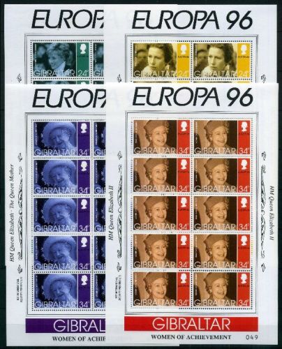 Gibraltar Kleinbögensatz MiNr. 755-758 postfrisch Frauen der Geschichte