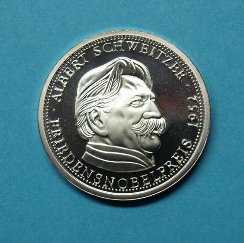 Medaille Albert Schweitzer - Friedensnobelpreis 1952 - PP