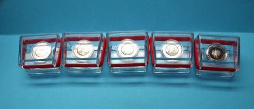 Bund 2017 5x 5 Euro Polymerring Tropische Zone (A,D,F,G,J) PP