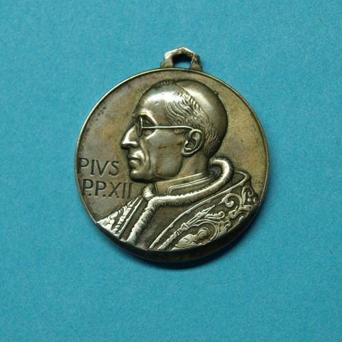 Medaille Papst Pius XII. als Anhänger vz