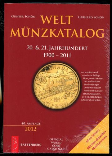 Battenberg 2012 Welt Münzkatalog 20. + 21. Jahrhundert Neu