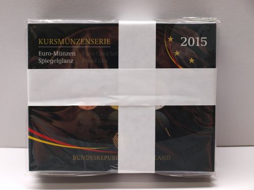 Bund 2015 5x KMS A D F G J mit 2€ "Hessen" im Blister PP