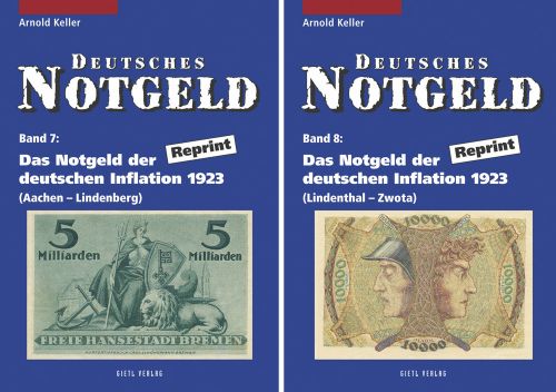 Gietl Verlag Deutsches Notgeld - Band 7 und 8 Neu