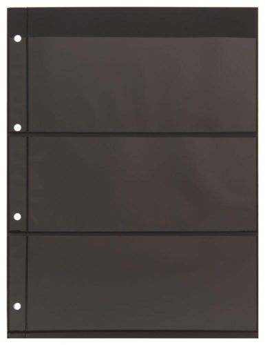 Kobra Einsteckblätter Schwarz E23 mit 3 Streifen (10er Pack) Neu