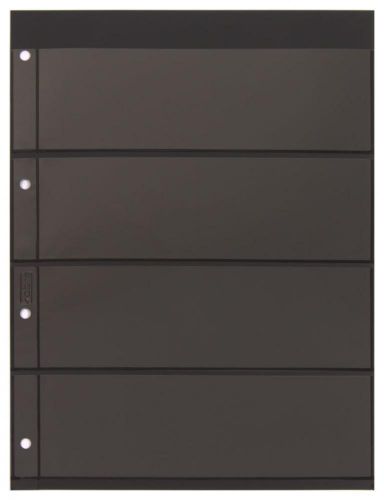 Kobra Einsteckblätter Schwarz E24 mit 4 Streifen (10er Pack) Neu