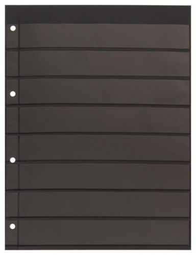 Kobra Einsteckblätter Schwarz E28 mit 8 Streifen (10er Pack) Neu