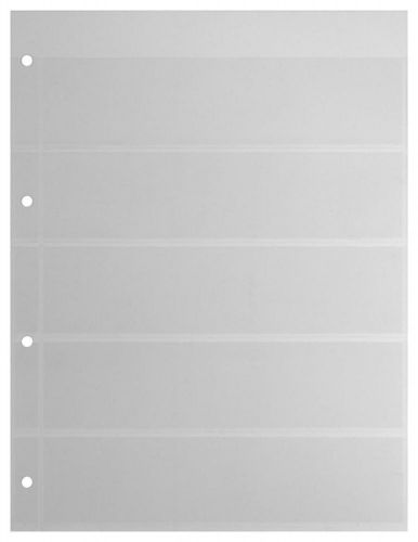 Kobra Einsteckblätter Klar E15 mit 5 Streifen (10er Pack) Neu