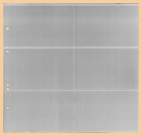 Kobra Ersatzblätter für Liebigbilder-Album mit 6 Taschen Quer G46E 10er Pack Neu
