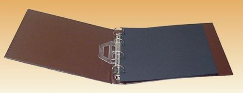 Kobra Ringbinder Dunkelbraun für Postkarten AK3B, ohne Blätter Neu