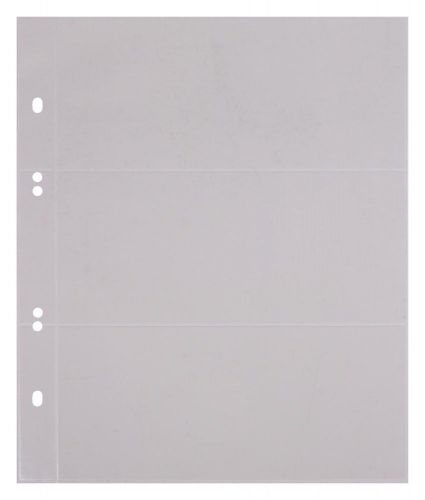 Kobra Ersatzblätter G23E, für Banknotenalbum, dreigeteilt (10er Pack) Neu