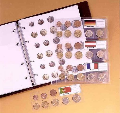 Kobra Euro-Münzalbum Braun FE Neu