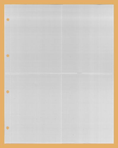 Kobra Ersatzblätter G64E 4 Taschen, Hartfolie (10er Pack) Neu