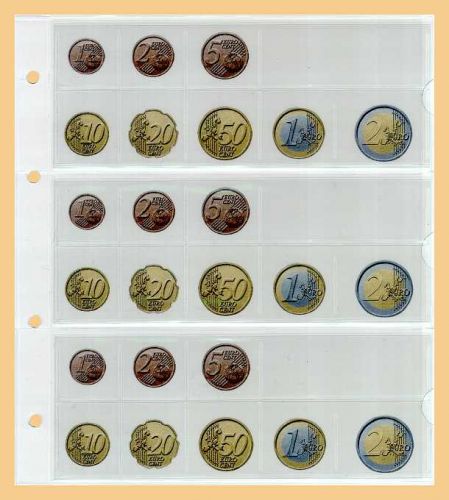 Kobra Ersatzblätter FE24 für Euro-Münzalbum (10er Pack) Neu