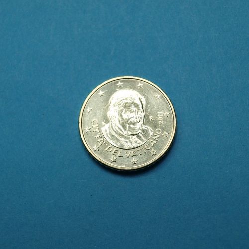 Vatikan 2011 50 Cent Benedikt XVI.