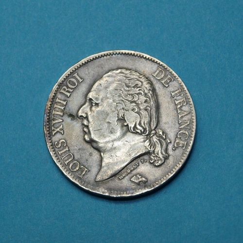 Frankreich 1822 B 5 Franc Louis XVIII.