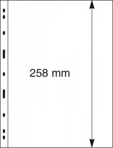 Lindner UNIPLATE Blätter Glasklar mit 1 Streifen 091 (5er Pack) Neu