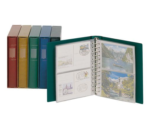 Lindner Postkarten-Album Grün Classic mit Kassette 1131-G Neu