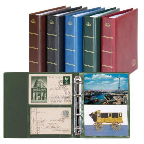 Lindner Postkarten-Album Grün Lotos 5800-G Neu