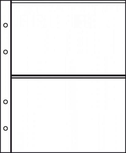 Lindner Ergänzungsblätter glasklar 5801 für PK-Album Lotos, 50er Pack Neu