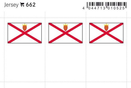 Lindner Flaggensticker Jersey (6er Pack) 662 Neu