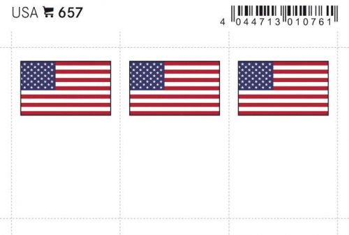 Lindner Flaggensticker USA (6er Pack) 657 Neu
