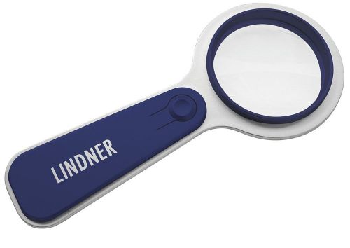 Lindner LED-Leuchtlupe blau mit 5-facher Vergrößerung S198-B Neu