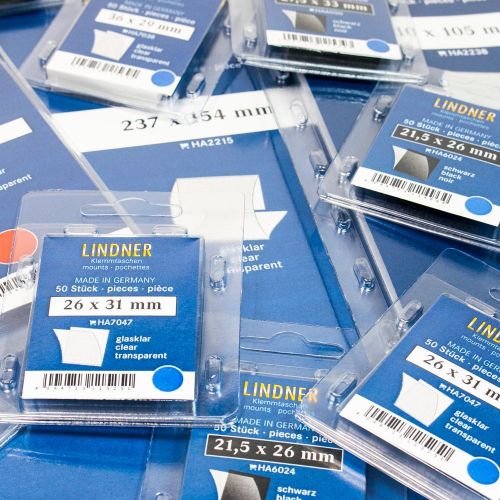Lindner Klemmfix Streifen Klar 210 x 53 mm (15 Stück) HA3053 Neu
