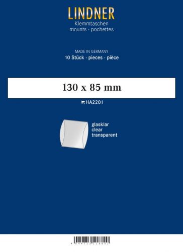Lindner Blockstreifen Klar 130 x 85 mm (10 Stück) HA2201 Neu