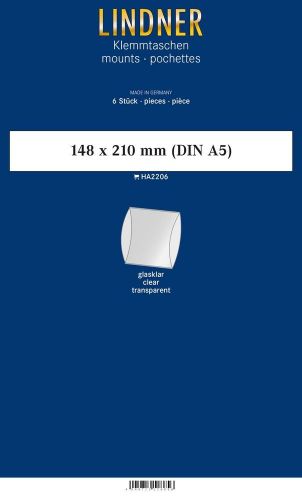 Lindner Blockstreifen Klar 148 x 210 mm (6 Stück) HA2206 Neu