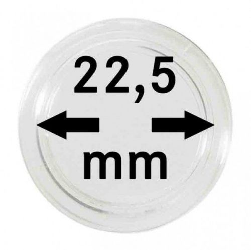 Lindner Münzkapsel mit Ø 22,5 mm (10er Packung) 2250225P Neu