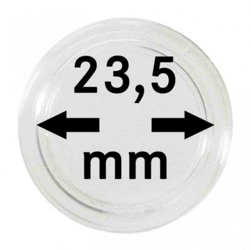 Lindner Münzkapsel mit Ø 23,5 mm (10er Packung) 2250235P Neu