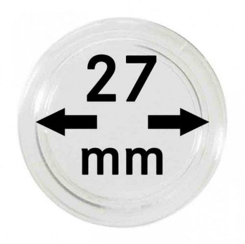 Lindner Münzkapsel 2250027P, 10er Packung Neu