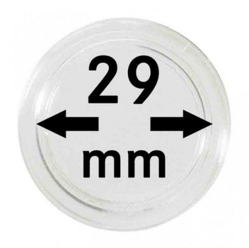 Lindner Münzkapsel 2250029P, 10er Packung Neu